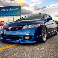 Blue 2010 Honda Civic on Gray ESM 004