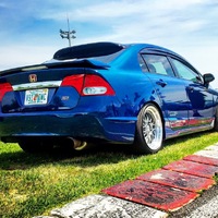 Blue 2010 Honda Civic on Gray ESM 004