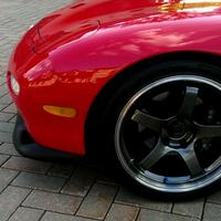 Red 1993 Mazda RX-7 on Gray Advan Racing GT