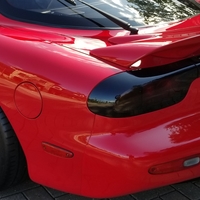 Red 1993 Mazda RX-7 on Gray Advan Racing GT