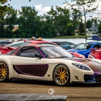 Beige 1992 Mazda RX-7 on Gold Avant Garde F231