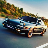 Black 1989 Toyota Corolla Gts on Black Enkei Enkei92