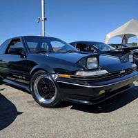 Black 1989 Toyota Corolla Gts on Black Enkei Enkei92