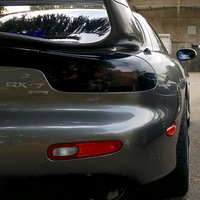 Gray 1993 Mazda RX-7 on Silver/Chrome Desmond RegaMaster