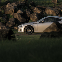 Silver/Chrome 2013 Subaru BRZ on Silver/Chrome Fast Wheels Essen