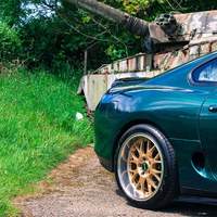 Green 1995 Toyota Supra on Gold Ultralite Nurburgring