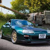 Green 1995 Toyota Supra on Gold Ultralite Nurburgring
