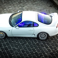 White 1996 Toyota Supra on Silver/Chrome Ultralite Nurburgring