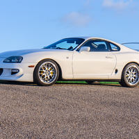 White 1996 Toyota Supra on Silver/Chrome Ultralite Nurburgring