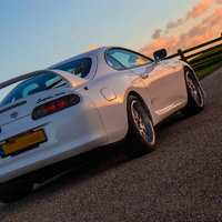 White 1996 Toyota Supra on Silver/Chrome Ultralite Nurburgring