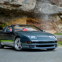 Gray 1990 Nissan 300ZX on Silver/Chrome SSR Werfen GT-03