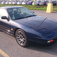 Blue 1992 Nissan 200SX on Silver/Chrome XXR 527