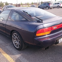 Blue 1992 Nissan 200SX on Silver/Chrome XXR 527