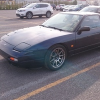Blue 1992 Nissan 200SX on Silver/Chrome XXR 527