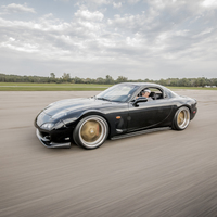 Black 1993 Mazda RX-7 on Gold Work Equip