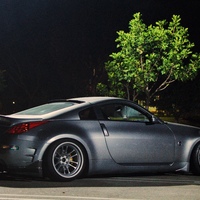 Gray 2003 Nissan 350Z on Gray Cosmis XT-206R