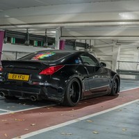 Black 2005 Nissan 350Z on Black XXR 968