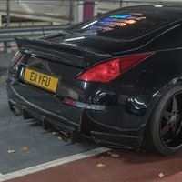 Black 2005 Nissan 350Z on Black XXR 968