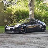 Black 2005 Nissan 350Z on Black XXR 968
