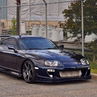 Blue 1994 Toyota Supra on Silver/Chrome Advan Racing AVS Model F7