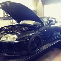 Black 1994 Toyota Supra on Black Concept One CSL-5.5