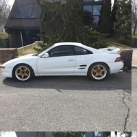White 1994 Toyota MR2 on Gold Nismo LM GT2