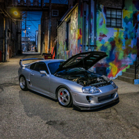 Silver/Chrome 1994 Toyota Supra on Silver/Chrome CCW LM5