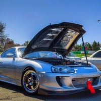 Silver/Chrome 1994 Toyota Supra on Silver/Chrome CCW LM5