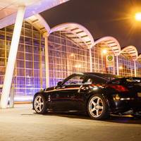 Black 2005 Nissan 350Z on Silver/Chrome Nismo LM GT4