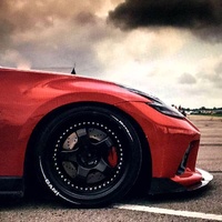 Red 2016 Nissan 370Z on Bronze Work Meister S1 3P