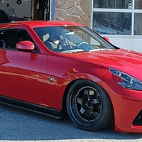 Red 2016 Nissan 370Z on Bronze Work Meister S1 3P