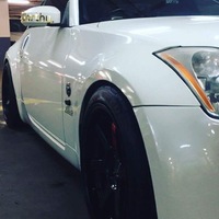 White 2003 Nissan 350Z on Black DTM 099 DRIFT