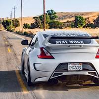 Silver/Chrome 2009 Nissan 370Z on Gray Work Emotion CR-KAI