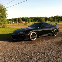 Black 1994 Toyota Supra on Black Stern ST1