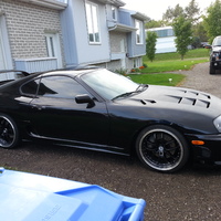 Black 1994 Toyota Supra on Black Stern ST1