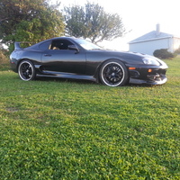 Black 1994 Toyota Supra on Black Stern ST1