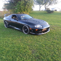 Black 1994 Toyota Supra on Black Stern ST1
