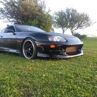 Black 1994 Toyota Supra on Black Stern ST1
