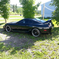Black 1994 Toyota Supra on Black Stern ST1