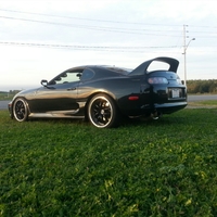 Black 1994 Toyota Supra on Black Stern ST1