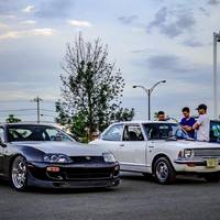 Gray 1993 Toyota Supra on Silver/Chrome Work Meister S1R