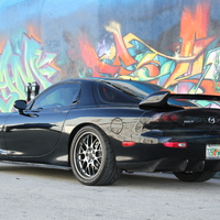 Black 1994 Mazda RX-7 on Black BBS RG-R