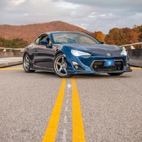 Blue 2014 Scion FR-S on Silver/Chrome Rota RT5