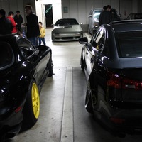 Black 1993 Mazda RX-7 on Yellow Enkei PF01