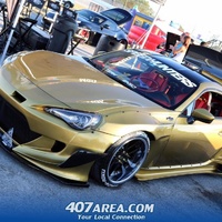 Gold 2015 Scion FR-S on Black Weds Kranze LXZ
