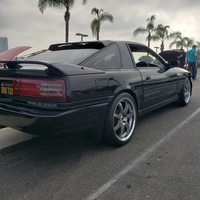 Black 1988 Toyota Supra on Gray Volk Racing GT-7