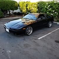 Black 1988 Toyota Supra on Gray Volk Racing GT-7