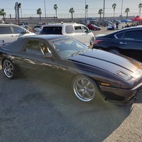 Black 1988 Toyota Supra on Gray Volk Racing GT-7