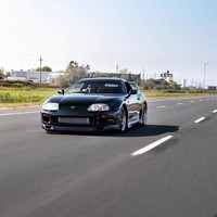 Black 1994 Toyota Supra on Black SSR Professor SP1