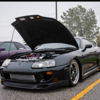 Black 1994 Toyota Supra on Black SSR Professor SP1